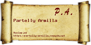 Partelly Armilla névjegykártya